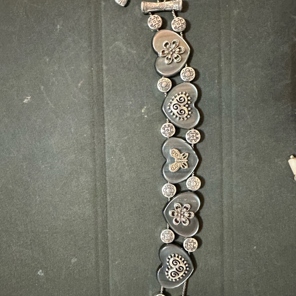 Silver Heart Charm Bracelet